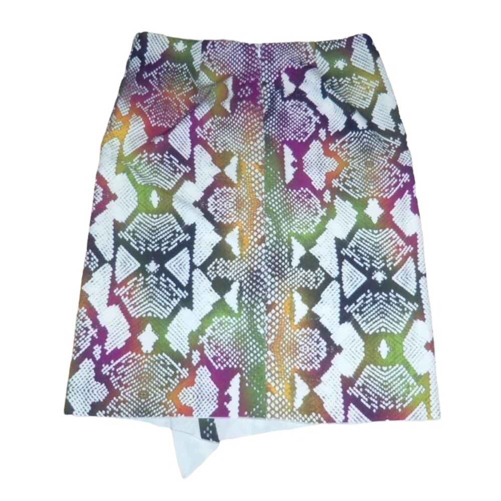 Worthington Snakeskin Colorful Print Stretch Skirt - Women’s Size 10 - Picture 5 of 9